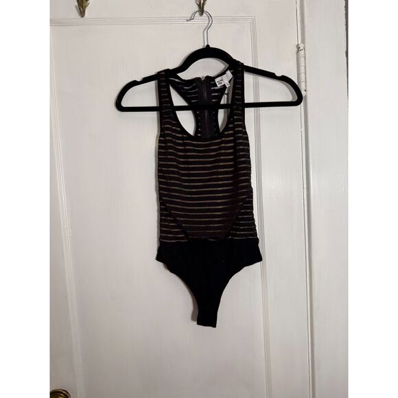 Revolve By The Way Black Racerback Bodysuit - Picture 3 of 6
